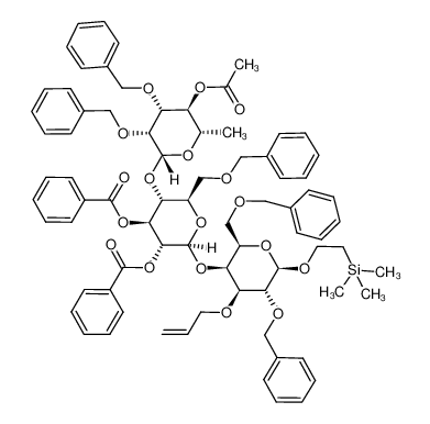 2-(trimethylsilyl)ethyl 4-O-[(4-O-acetyl-2,3-di-O-benzyl-β-L-rhamnopyranosyl)-2,3-di-O-benzoyl-6-O-benzyl-β-D-glucopyranosyl]-3-O-alyl-2,6-di-O-benzyl-β-D-galactopyranoside CAS:192706-07-3 manufacturer & supplier