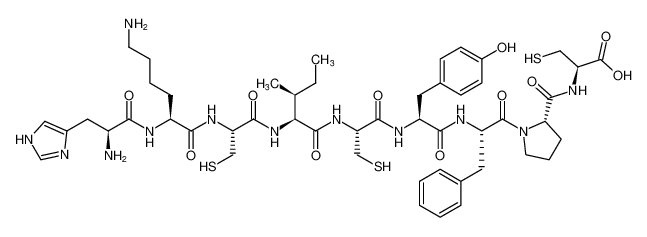 L-histidyl-L-lysyl-L-cysteinyl-L-isoleucyl-L-cysteinyl-L-tyrosyl-L-phenylalanyl-L-prolyl-L-cysteine CAS:192708-31-9 manufacturer & supplier