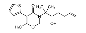 3-(3-hydroxy-2-methylhept-6-en-2-yl)-6-methyl-5-(thiophen-2-yl)-2,3-dihydro-4H-1,3-oxazin-4-one CAS:192714-27-5 manufacturer & supplier