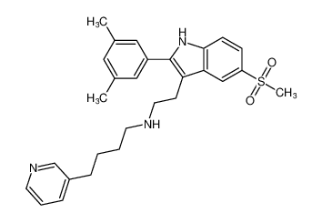 N-(2-(2-(3,5-dimethylphenyl)-5-(methylsulfonyl)-1H-indol-3-yl)ethyl)-4-(pyridin-3-yl)butan-1-amine CAS:192715-01-8 manufacturer & supplier