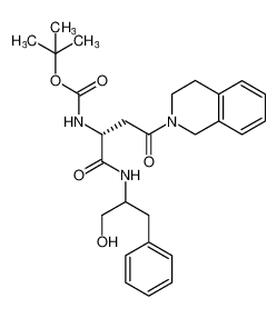 tert-butyl ((2R)-4-(3,4-dihydroisoquinolin-2(1H)-yl)-1-((1-hydroxy-3-phenylpropan-2-yl)amino)-1,4-dioxobutan-2-yl)carbamate CAS:192723-12-9 manufacturer & supplier