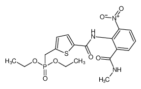 diethyl ((5-((2-(methylcarbamoyl)-6-nitrophenyl)carbamoyl)thiophen-2-yl)methyl)phosphonate CAS:192723-77-6 manufacturer & supplier