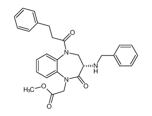 methyl (S)-2-(3-(benzylamino)-2-oxo-5-(3-phenylpropanoyl)-2,3,4,5-tetrahydro-1H-benzo[b][1,4]diazepin-1-yl)acetate CAS:192754-34-0 manufacturer & supplier