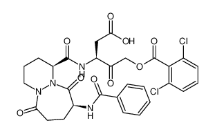 (S)-3-((1S,9S)-9-benzamido-6,10-dioxooctahydro-6H-pyridazino[1,2-a][1,2]diazepine-1-carboxamido)-5-((2,6-dichlorobenzoyl)oxy)-4-oxopentanoic acid CAS:192754-52-2 manufacturer & supplier