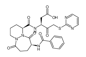 (S)-3-((1S,9S)-9-benzamido-6,10-dioxooctahydro-6H-pyridazino[1,2-a][1,2]diazepine-1-carboxamido)-4-oxo-5-(pyrimidin-2-ylthio)pentanoic acid CAS:192755-29-6 manufacturer & supplier