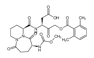 (S)-5-((2,6-dimethylbenzoyl)oxy)-3-((1S,9S)-9-((methoxycarbonyl)amino)-6,10-dioxooctahydro-6H-pyridazino[1,2-a][1,2]diazepine-1-carboxamido)-4-oxopentanoic acid CAS:192755-32-1 manufacturer & supplier