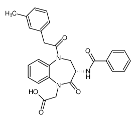 (S)-2-(3-benzamido-2-oxo-5-(2-(m-tolyl)acetyl)-2,3,4,5-tetrahydro-1H-benzo[b][1,4]diazepin-1-yl)acetic acid CAS:192755-79-6 manufacturer & supplier