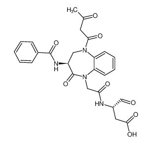 (S)-3-(2-((S)-3-benzamido-2-oxo-5-(3-oxobutanoyl)-2,3,4,5-tetrahydro-1H-benzo[b][1,4]diazepin-1-yl)acetamido)-4-oxobutanoic acid CAS:192757-58-7 manufacturer & supplier