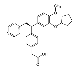 (R)-4-[1-(3-Cyclopentyloxy-4-methoxyphenyl)-2-(pyridin-4-yl)ethyl]phenylacetic acid CAS:192767-19-4 manufacturer & supplier