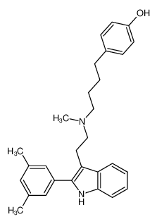 4-[4-[[2-[2-(3,5-dimethylphenyl)-1H-indol-3-yl]ethyl]methylamino]butyl]phenol CAS:192771-26-9 manufacturer & supplier