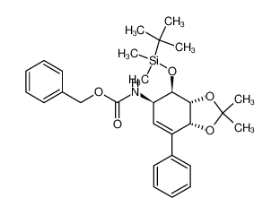 [(3aR,4R,5R,7aR)-4-(tert-Butyl-dimethyl-silanyloxy)-2,2-dimethyl-7-phenyl-3a,4,5,7a-tetrahydro-benzo[1,3]dioxol-5-yl]-carbamic acid benzyl ester CAS:192804-37-8 manufacturer & supplier