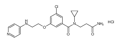 N-(3-amino-3-oxopropyl)-3-chloro-N-cyclopropyl-5-(2-(pyridin-4-ylamino)ethoxy)benzamide hydrochloride CAS:192805-91-7 manufacturer & supplier