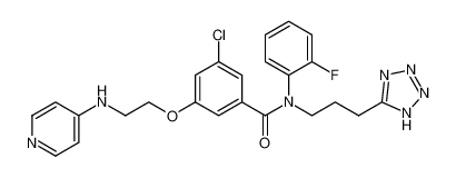 N-(3-(1H-tetrazol-5-yl)propyl)-3-chloro-N-(2-fluorophenyl)-5-(2-(pyridin-4-ylamino)ethoxy)benzamide CAS:192806-39-6 manufacturer & supplier