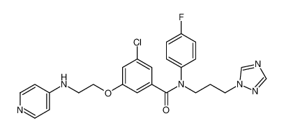 N-(3-(1H-1,2,4-triazol-1-yl)propyl)-3-chloro-N-(4-fluorophenyl)-5-(2-(pyridin-4-ylamino)ethoxy)benzamide CAS:192807-57-1 manufacturer & supplier