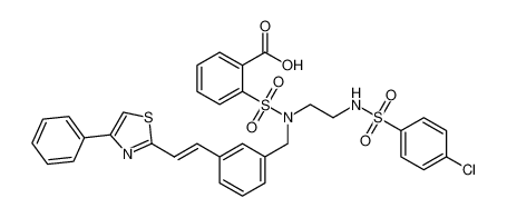 (E)-2-(N-(2-((4-chlorophenyl)sulfonamido)ethyl)-N-(3-(2-(4-phenylthiazol-2-yl)vinyl)benzyl)sulfamoyl)benzoic acid CAS:192814-33-8 manufacturer & supplier