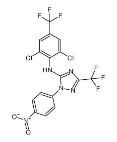 N-(2,6-dichloro-4-(trifluoromethyl)phenyl)-1-(4-nitrophenyl)-3-(trifluoromethyl)-1H-1,2,4-triazol-5-amine CAS:192816-90-3 manufacturer & supplier