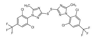 1,2-bis(1-(2,6-dichloro-4-(trifluoromethyl)phenyl)-5-methyl-1H-1,2,4-triazol-3-yl)disulfane CAS:192863-19-7 manufacturer & supplier