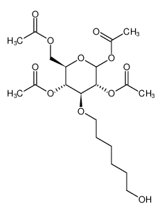 (3R,4S,5R,6R)-6-(acetoxymethyl)-4-((6-hydroxyhexyl)oxy)tetrahydro-2H-pyran-2,3,5-triyl triacetate CAS:192865-99-9 manufacturer & supplier