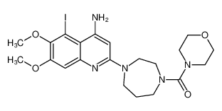 (4-(4-amino-5-iodo-6,7-dimethoxyquinolin-2-yl)-1,4-diazepan-1-yl)(morpholino)methanone CAS:192869-26-4 manufacturer & supplier