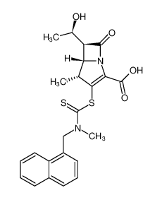 (4R,5S,6S)-6-((R)-1-hydroxyethyl)-4-methyl-3-((methyl(naphthalen-1-ylmethyl)carbamothioyl)thio)-7-oxo-1-azabicyclo[3.2.0]hept-2-ene-2-carboxylic acid CAS:192883-51-5 manufacturer & supplier