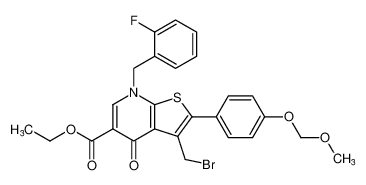 ethyl 3-(bromomethyl)-7-(2-fluorobenzyl)-2-(4-(methoxymethoxy)phenyl)-4-oxo-4,7-dihydrothieno[2,3-b]pyridine-5-carboxylate CAS:192885-69-1 manufacturer & supplier