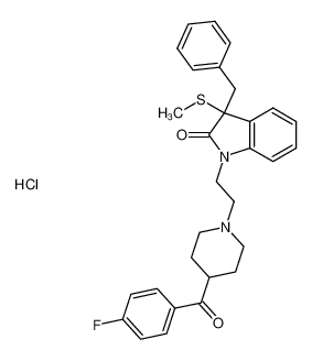 3-benzyl-1-(2-(4-(4-fluorobenzoyl)piperidin-1-yl)ethyl)-3-(methylthio)indolin-2-one hydrochloride CAS:192927-95-0 manufacturer & supplier