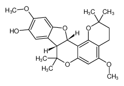 (8aR,13aS)-5,11-dimethoxy-2,2,8,8-tetramethyl-3,4,8a,13a-tetrahydro-2H,8H-benzofuro[3,2-c]pyrano[2,3-f]chromen-10-ol CAS:192936-37-1 manufacturer & supplier