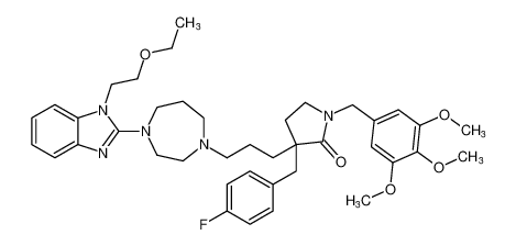 3-(3-(4-(1-(2-ethoxyethyl)-1H-benzo[d]imidazol-2-yl)-1,4-diazepan-1-yl)propyl)-3-(4-fluorobenzyl)-1-(3,4,5-trimethoxybenzyl)pyrrolidin-2-one CAS:192939-07-4 manufacturer & supplier