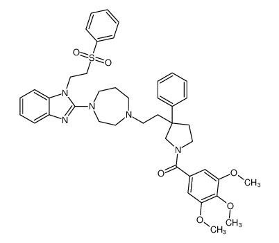 (3-phenyl-3-(2-(4-(1-(2-(phenylsulfonyl)ethyl)-1H-benzo[d]imidazol-2-yl)-1,4-diazepan-1-yl)ethyl)pyrrolidin-1-yl)(3,4,5-trimethoxyphenyl)methanone CAS:192939-92-7 manufacturer & supplier