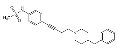 N-(4-(4-(4-benzylpiperidin-1-yl)but-1-yn-1-yl)phenyl)methanesulfonamide CAS:192989-73-4 manufacturer & supplier