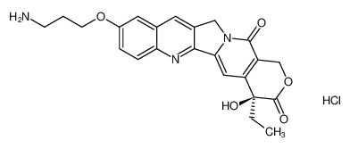 (S)-9-(3-aminopropoxy)-4-ethyl-4-hydroxy-1,12-dihydro-14H-pyrano[3',4':6,7]indolizino[1,2-b]quinoline-3,14(4H)-dione hydrochloride CAS:192991-31-4 manufacturer & supplier