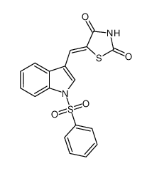 5-(1-benzenesulfonyl-1H-indol-3-ylmethylene)-thiazolidine-2,4-dione CAS:192996-39-7 manufacturer & supplier