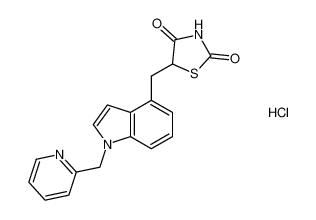 5-((1-(pyridin-2-ylmethyl)-1H-indol-4-yl)methyl)thiazolidine-2,4-dione hydrochloride CAS:192996-68-2 manufacturer & supplier