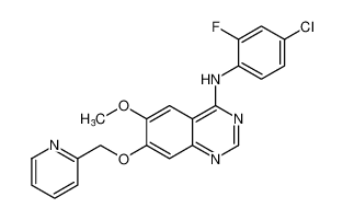 N-(4-chloro-2-fluorophenyl)-6-methoxy-7-(pyridin-2-ylmethoxy)quinazolin-4-amine CAS:193000-06-5 manufacturer & supplier