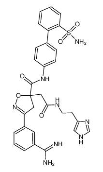 3-(3-amidinophenyl)-5-[(2'-aminosulfonyl-[1,1']-biphenyl-4-yl)aminocarbonyl]-5-[(imidazole-4-yl)ethylaminocarbonylmethyl]isoxazoline CAS:193004-56-7 manufacturer & supplier