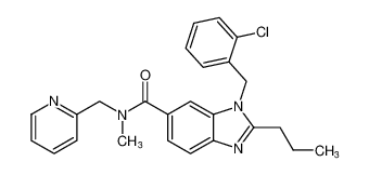 1-(2-chlorobenzyl)-N-methyl-2-propyl-N-(pyridin-2-ylmethyl)-1H-benzo[d]imidazole-6-carboxamide CAS:193009-48-2 manufacturer & supplier