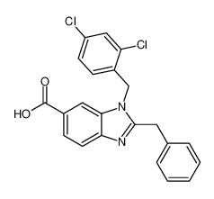 2-benzyl-1-(2,4-dichlorobenzyl)-1H-benzo[d]imidazole-6-carboxylic acid CAS:193010-39-8 manufacturer & supplier