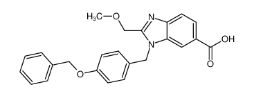 1-(4-benzyloxybenzyl)-6-carboxy-2-methoxymethylbenzimidazole CAS:193011-92-6 manufacturer & supplier