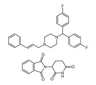 2-(2,6-dioxopiperidin-3-yl)isoindoline-1,3-dione compound with 1-(bis(4-fluorophenyl)methyl)-4-cinnamylpiperazine (1:1) CAS:193012-14-5 manufacturer & supplier