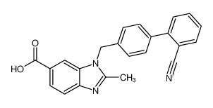 1-((2'-cyano-[1,1'-biphenyl]-4-yl)methyl)-2-methyl-1H-benzo[d]imidazole-6-carboxylic acid CAS:193012-26-9 manufacturer & supplier