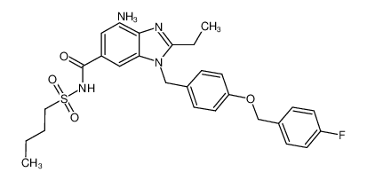 6-(1-Butanesulfonylcarbamoyl)-2-ethyl-1-[4-(4-fluorobenzyloxy)benzyl]benzimidazole Ammonium Salt CAS:193012-49-6 manufacturer & supplier