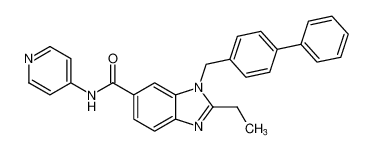 1-([1,1'-biphenyl]-4-ylmethyl)-2-ethyl-N-(pyridin-4-yl)-1H-benzo[d]imidazole-6-carboxamide CAS:193012-67-8 manufacturer & supplier