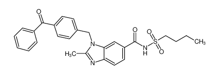 1-(4-benzoylbenzyl)-N-(butylsulfonyl)-2-methyl-1H-benzo[d]imidazole-6-carboxamide CAS:193012-94-1 manufacturer & supplier