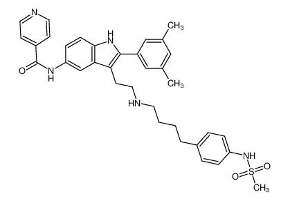 N-(2-(3,5-dimethylphenyl)-3-(2-((4-(4-(methylsulfonamido)phenyl)butyl)amino)ethyl)-1H-indol-5-yl)isonicotinamide CAS:193016-44-3 manufacturer & supplier