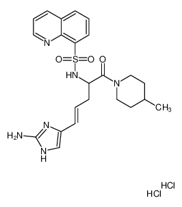 (E)-N-(5-(2-amino-1H-imidazol-4-yl)-1-(4-methylpiperidin-1-yl)-1-oxopent-4-en-2-yl)quinoline-8-sulfonamide dihydrochloride CAS:193018-61-0 manufacturer & supplier