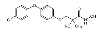 3-((4-(4-chlorophenoxy)phenyl)thio)-N-hydroxy-2,2-dimethylpropanamide CAS:193021-91-9 manufacturer & supplier