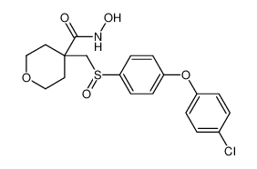 4-(((4-(4-chlorophenoxy)phenyl)sulfinyl)methyl)-N-hydroxytetrahydro-2H-pyran-4-carboxamide CAS:193022-02-5 manufacturer & supplier