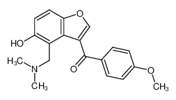 (4-dimethylaminomethyl-5-hydroxy-benzofuran-3-yl)-(4-methoxy-phenyl)-methanone CAS:19303-61-8 manufacturer & supplier