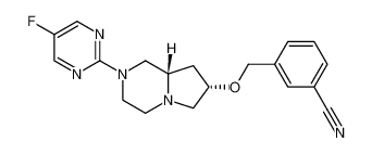 3-((((7S,8aS)-2-(5-fluoropyrimidin-2-yl)octahydropyrrolo[1,2-a]pyrazin-7-yl)oxy)methyl)benzonitrile CAS:193067-16-2 manufacturer & supplier