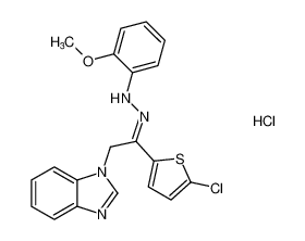 (E)-1-(2-(5-chlorothiophen-2-yl)-2-(2-(2-methoxyphenyl)hydrazineylidene)ethyl)-1H-benzo[d]imidazole hydrochloride CAS:193075-54-6 manufacturer & supplier